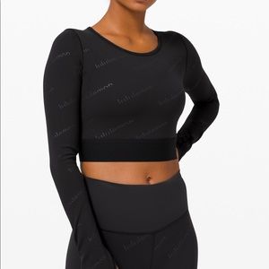 Lululemon Wunder Train Cropped Long Sleeve